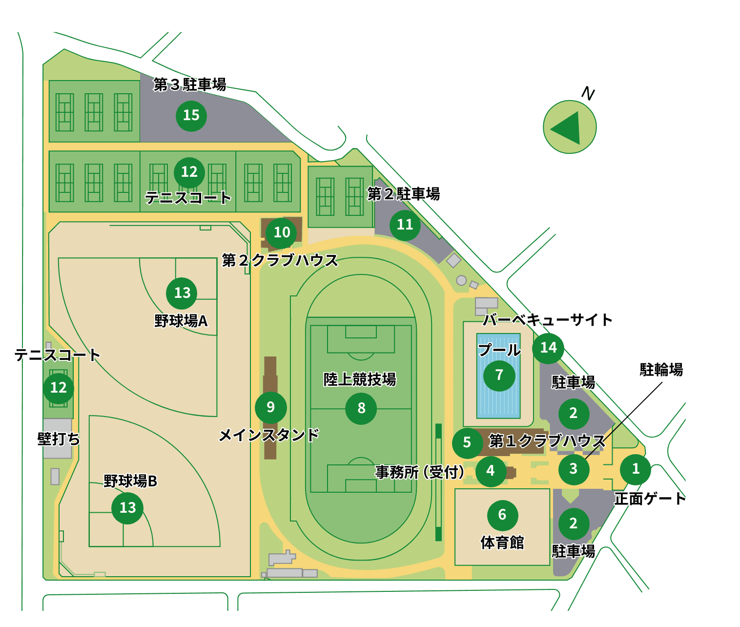 住友総合グランド俯瞰図